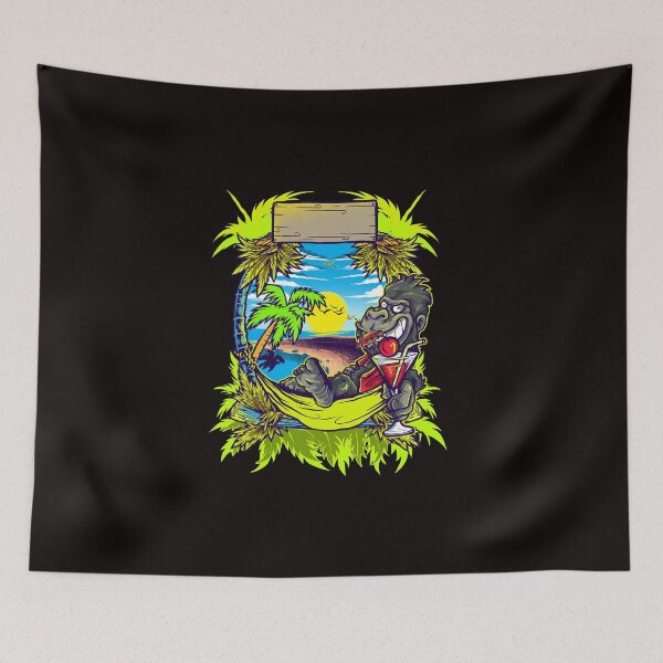 Item preview, Chill Like a Gorilla – Tropical Vibes Only designed and sold by zbigniewcz.