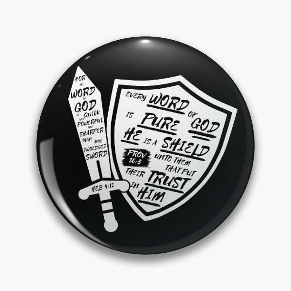 Item preview, Word of God is Sword and Shield designed and sold by Clothed in Scripture.