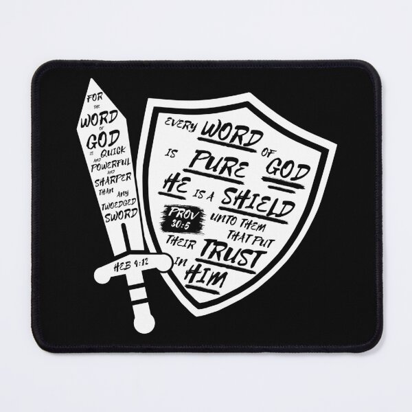 Item preview, Word of God is Sword and Shield designed and sold by Clothed in Scripture.