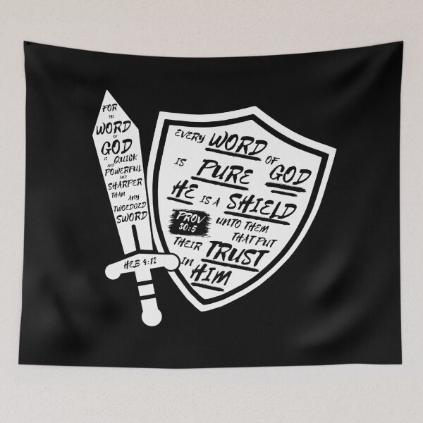 Item preview, Word of God is Sword and Shield designed and sold by Clothed in Scripture.