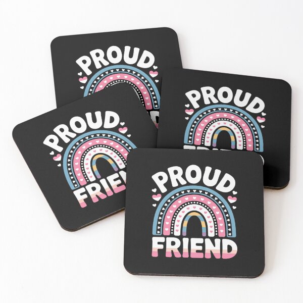Item preview, Proud Friend Transgender Rainbow designed and sold by AmandasHastie.
