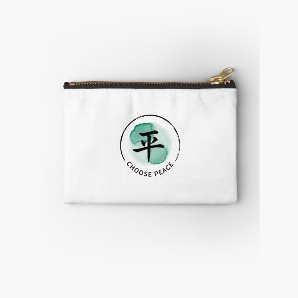 Item preview, Choose Peace Sticker Sumi-e Ukiyo-e Watersplash ink Art designed and sold by blacksealstudio.