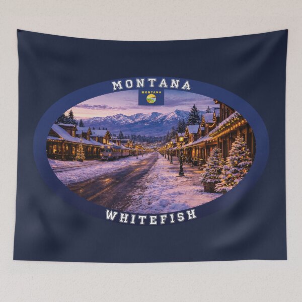 Item preview, Whitefish Montana Travel designed and sold by Thistle-TShop.