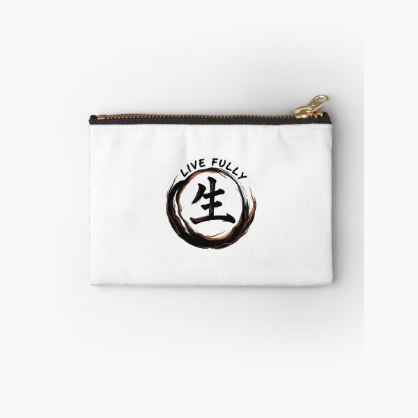 Item preview, Live Fully Sticker Sumi-e Ukiyo-e Watersplash ink Art designed and sold by blacksealstudio.