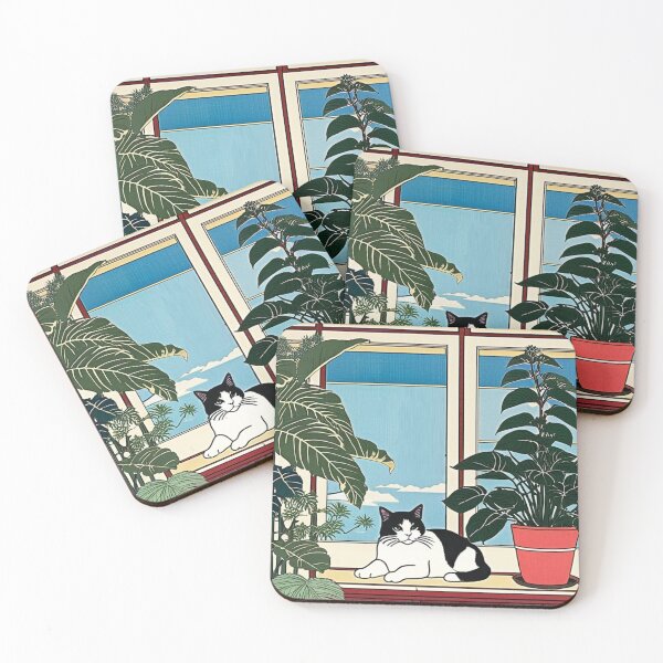 Item preview, Window Garden Cat – Quiet Afternoon Light designed and sold by LEO'S CREATURE　れおずくりーちゃー.