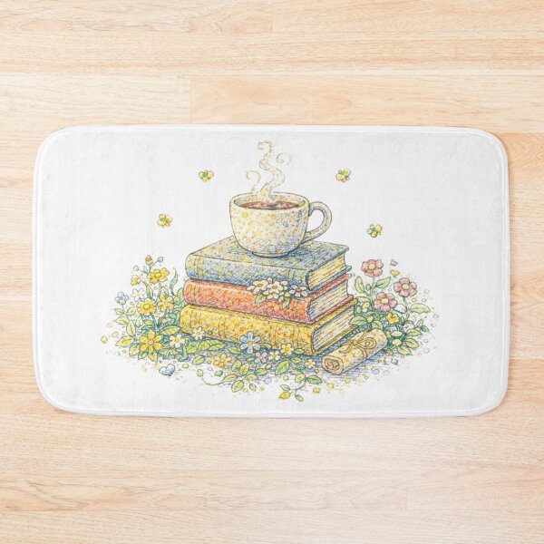 Item preview, Tea, Books, and Flowers - The Coziest Combo designed and sold by thecrayawnbox-.