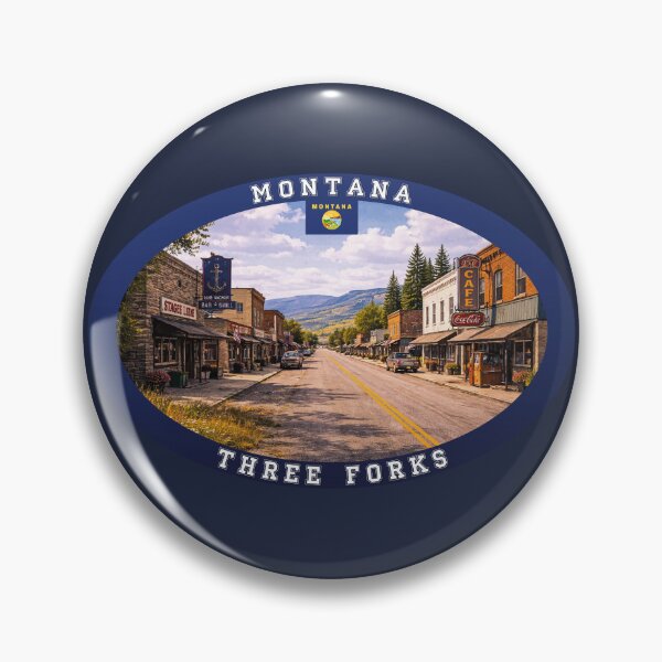 Item preview, Three Forks Montana Travel designed and sold by Thistle-TShop.