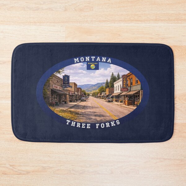 Item preview, Three Forks Montana Travel designed and sold by Thistle-TShop.
