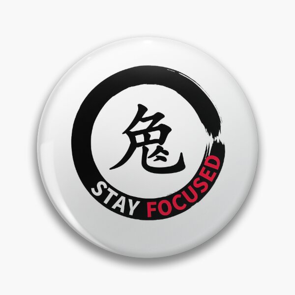 Item preview, Stay Focused Sticker Sumi-e Ukiyo-e Watersplash ink Art designed and sold by blacksealstudio.