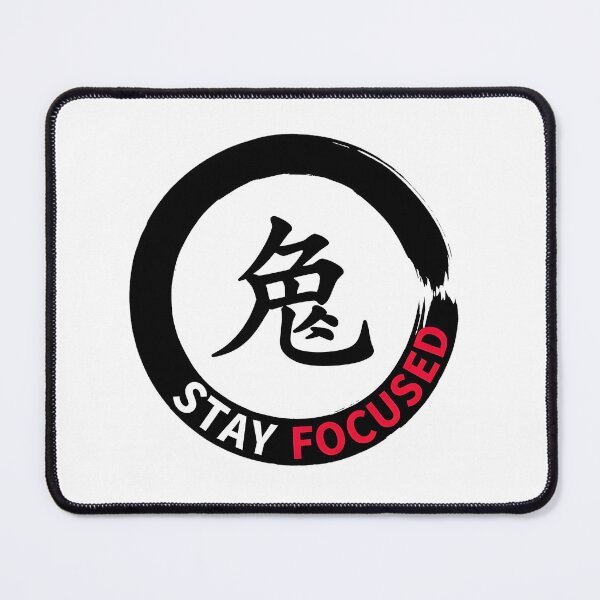 Item preview, Stay Focused Sticker Sumi-e Ukiyo-e Watersplash ink Art designed and sold by blacksealstudio.