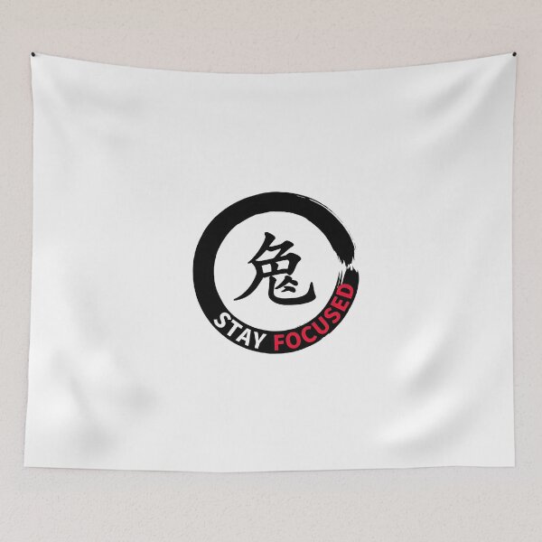Item preview, Stay Focused Sticker Sumi-e Ukiyo-e Watersplash ink Art designed and sold by blacksealstudio.