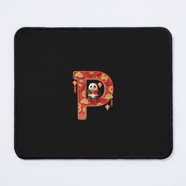 Item preview, Panda with Lanterns on Letter P – Lunar New Year Joy designed and sold by kunsuriyapaisan Paranee.
