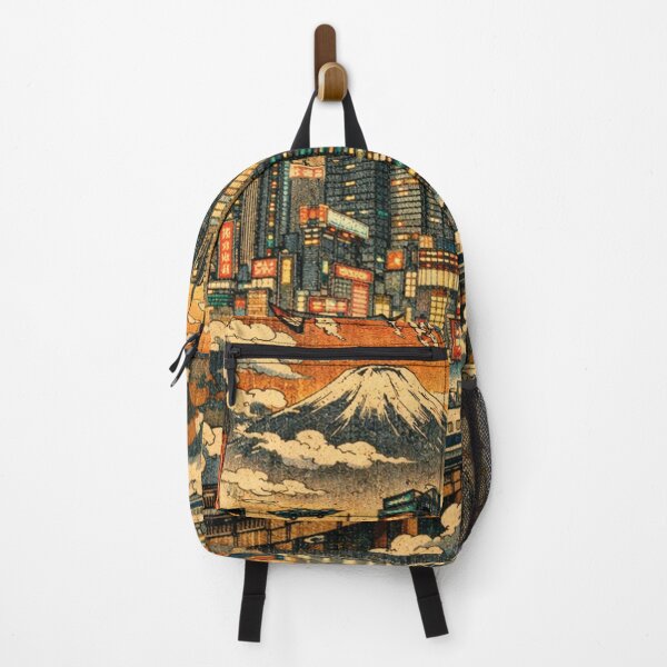 Item preview, Flying Whale over Cyberpunk Tokyo – Japanese Art designed and sold by Mauswohn.