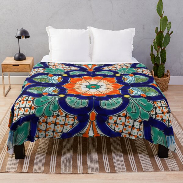 Item preview, Talavera Bloom Tile designed and sold by Kaleidoscope Print.