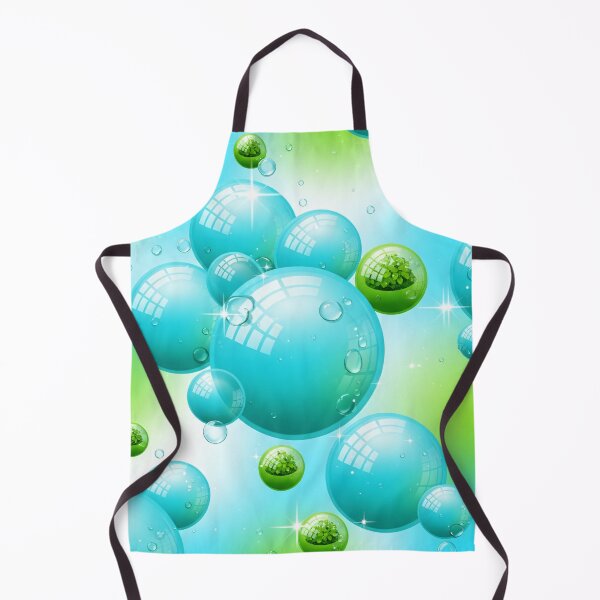 Item preview, Aqua Eco Bubbles designed and sold by Kaleidoscope Print.