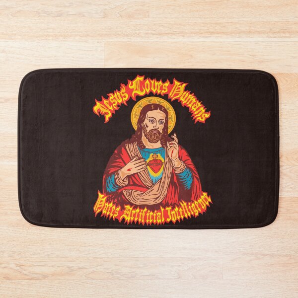 Item preview, Jesus Loves Humans & Hates Artificial Intelligence. designed and sold by woodcutterbcn.