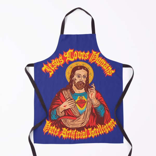 Item preview, Jesus Loves Humans & Hates Artificial Intelligence. designed and sold by woodcutterbcn.