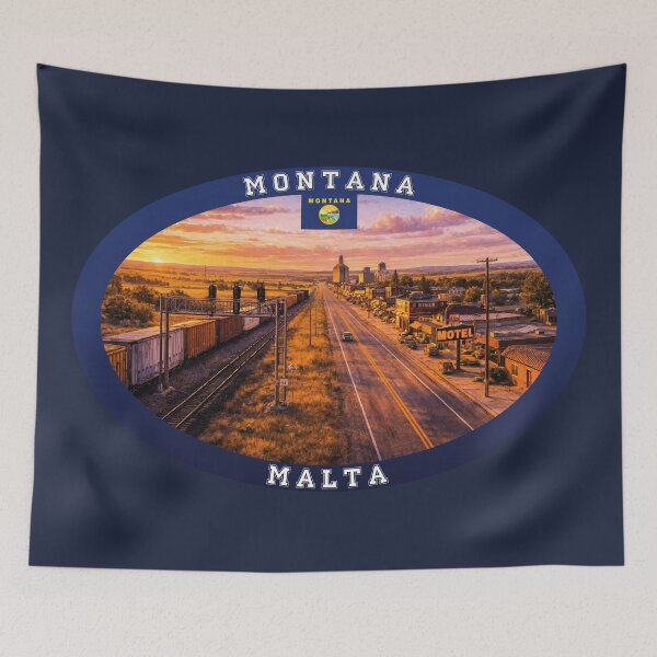 Item preview, Malta Montana Travel designed and sold by Thistle-TShop.