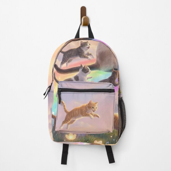 Item preview, Siamese Cat and Kittens in Rainbow Paradise designed and sold by PetMemorialArt.