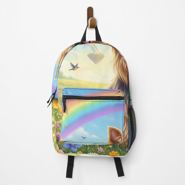 Item preview, Yorkshire Terrier in Rainbow Paradise Flower Field designed and sold by PetMemorialArt.