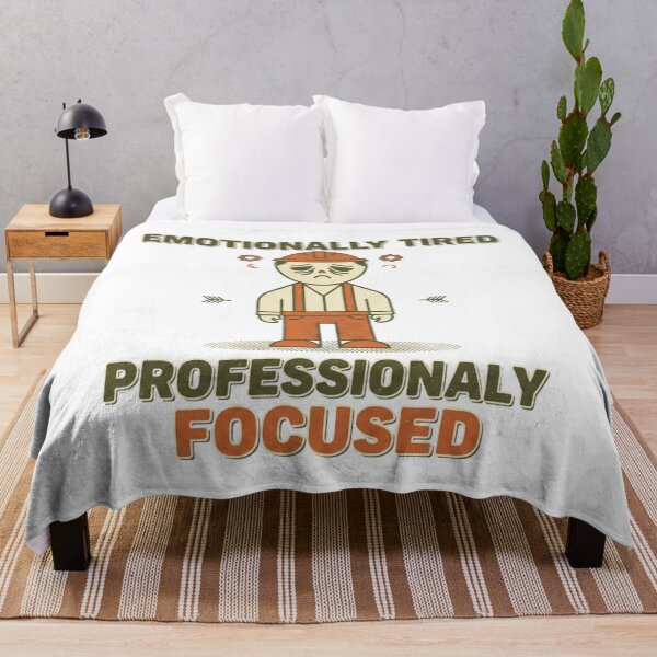 Item preview, Emotionally Tired Professionally Focused Retro Quote designed and sold by DIRTYSKETCHH.
