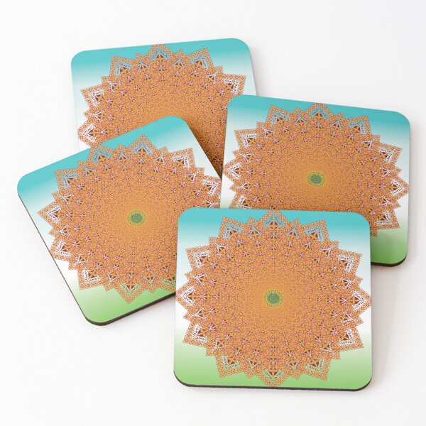 Item preview, Green Core Mandala of New Life designed and sold by OIL Pattern Design .