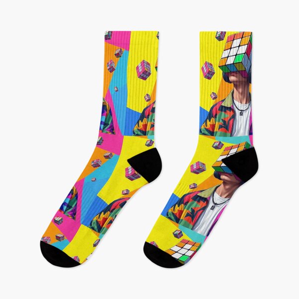 Item preview, Mind in Color – Surreal Street Art Portrait of Creativity and Identity designed and sold by PixelVibe782.