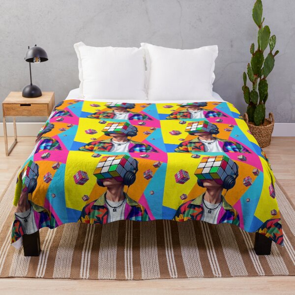 Item preview, Mind in Color – Surreal Street Art Portrait of Creativity and Identity designed and sold by PixelVibe782.