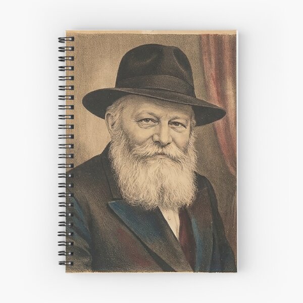 Item preview, Lubavitcher Rebbe Vintage Portrait Framed Canvas Chabad Jewish Wall Art Chassidic Lithograph 770 Crown Heights Judaica Gift designed and sold by Jerusalem Shuk.