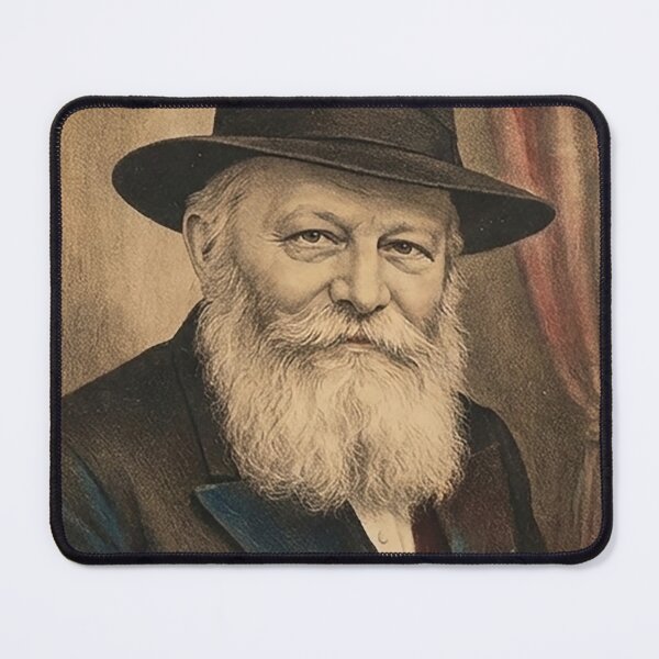Item preview, Lubavitcher Rebbe Vintage Portrait Framed Canvas Chabad Jewish Wall Art Chassidic Lithograph 770 Crown Heights Judaica Gift designed and sold by Jerusalem Shuk.