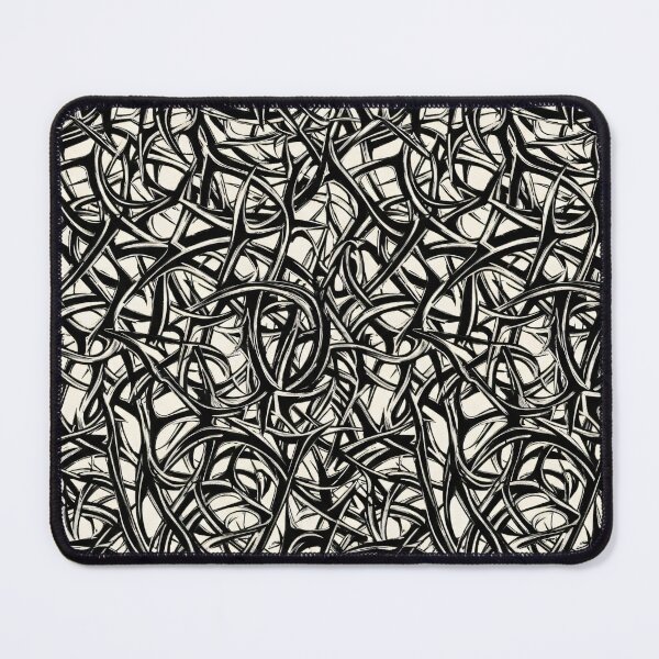 Item preview, Black Ribbon Tangle designed and sold by Kaleidoscope Print.
