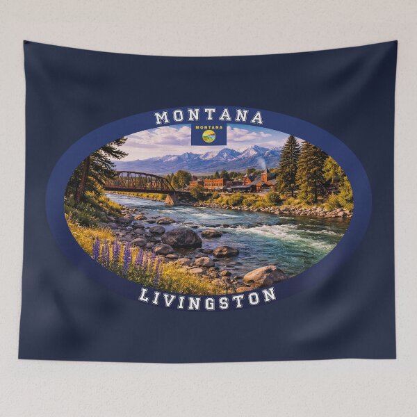 Item preview, Livingston Montana Travel designed and sold by Thistle-TShop.