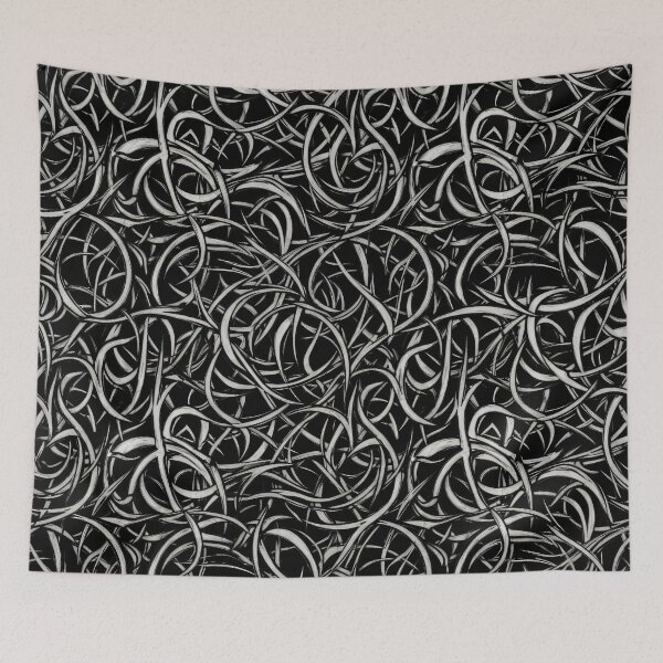 Item preview, Silver Loop Chaos designed and sold by Kaleidoscope Print.