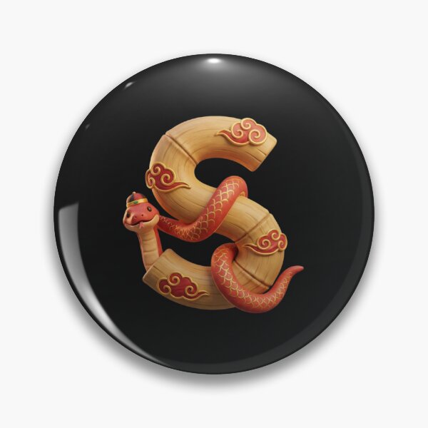 Item preview, Snake Spirit on Letter S – Lunar New Year Fortune designed and sold by kunsuriyapaisan Paranee.