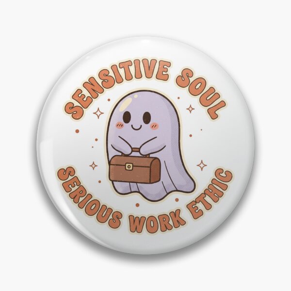 Item preview, Sensitive Soul Serious Work Ethic Retro Quote designed and sold by DIRTYSKETCHH.