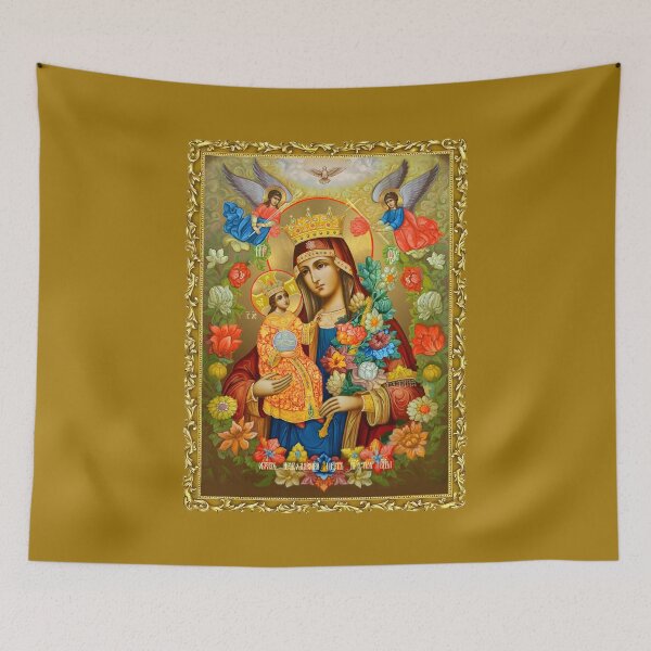 Item preview, icon in a frame Theotokos of Unfading Color, Mother of God of Fragrant Color, Virgin , Orthodox Icon designed and sold by orthodox-icon.