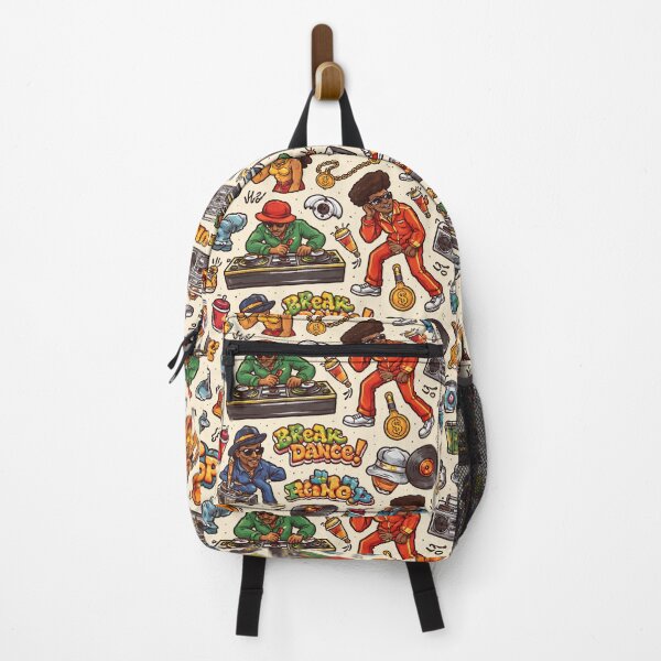 Item preview, Hip Hop Don't STOP: Hip Hop Cartoon Pattern Colorato – Street Culture Urban Seamless Design designed and sold by Arte Cartoon From TagTeam Group.
