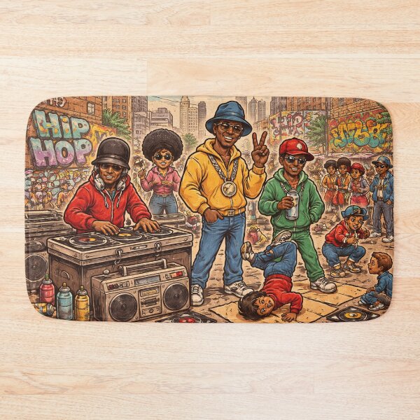 Item preview, HIP HOP: Hip Hop Cartoon Pattern Colorato – Street Culture Urban Seamless Design designed and sold by Arte Cartoon From TagTeam Group.