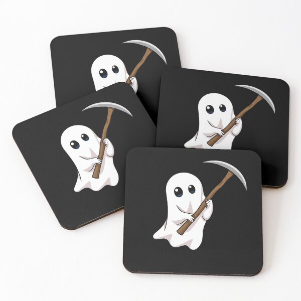 Item preview, Cute Reaper – Playful Ghost Illustration with Dark Charm designed and sold by PixelVibe782.