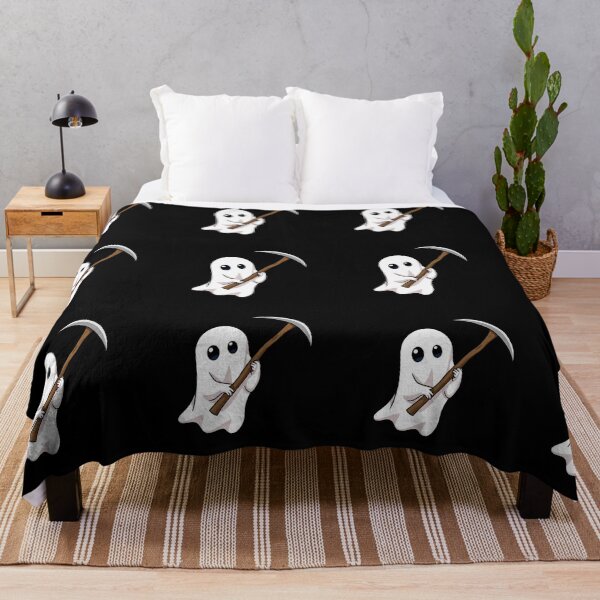 Item preview, Cute Reaper – Playful Ghost Illustration with Dark Charm designed and sold by PixelVibe782.