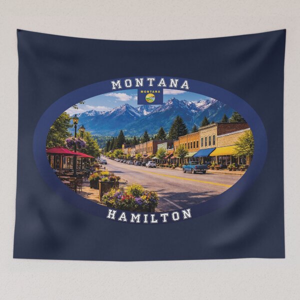 Item preview, Hamilton Montana Travel designed and sold by Thistle-TShop.