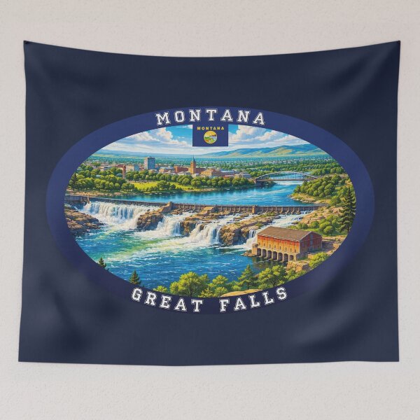 Item preview, Great Falls Montana Travel designed and sold by Thistle-TShop.