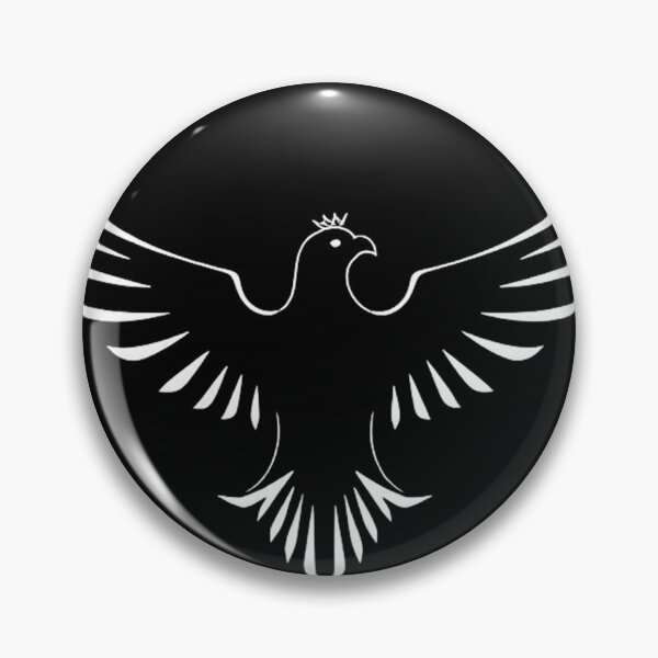 Item preview, Crowned Eagle – Minimalist Symbol of Power and Authority designed and sold by PixelVibe782.