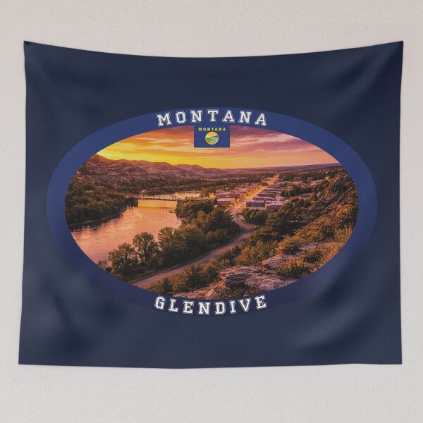 Item preview, Glendive Montana Travel designed and sold by Thistle-TShop.