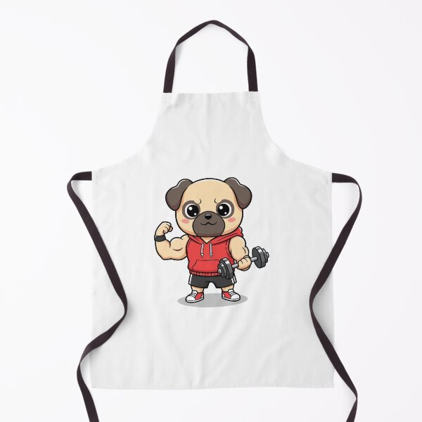 Item preview, Fitness Pug Lifting Weights designed and sold by Faristaputra.