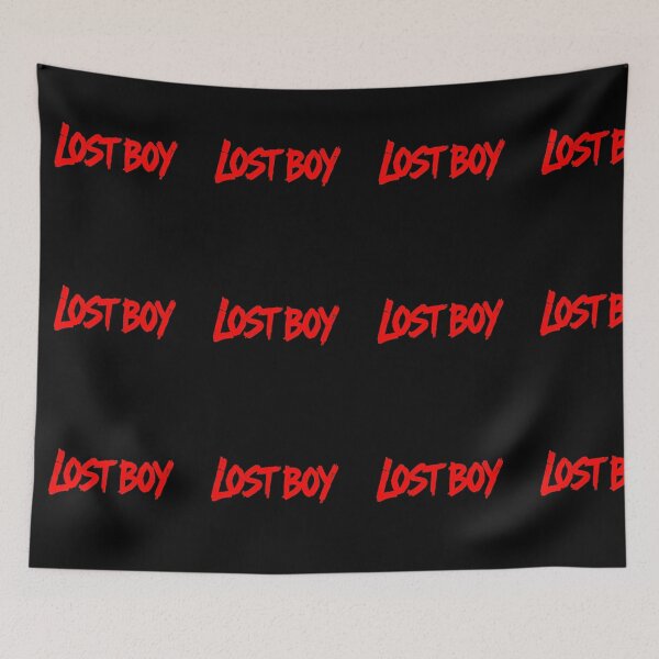 Item preview, Lost Boy – Raw Red Typography with Rebellious Energy designed and sold by PixelVibe782.