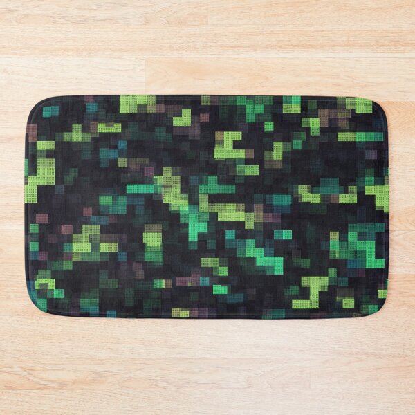 Item preview, Emerald Pixel Noise designed and sold by Kaleidoscope Print.