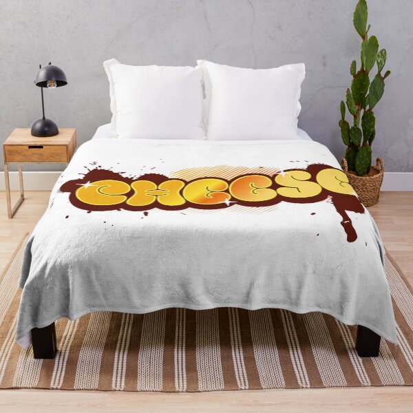 Item preview, Playful pop art design with the word "Cheese" in warm yellow and orange tones. designed and sold by New Vision by ToMz.