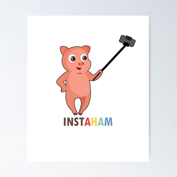 INSTAHAM PUN SCULPTURE deals Instagram Piggy Art