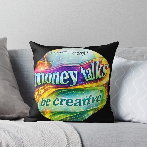 Item preview, Money Talks – Be Creative | Colorful Surreal Typography Art designed and sold by NB-Artmagic.
